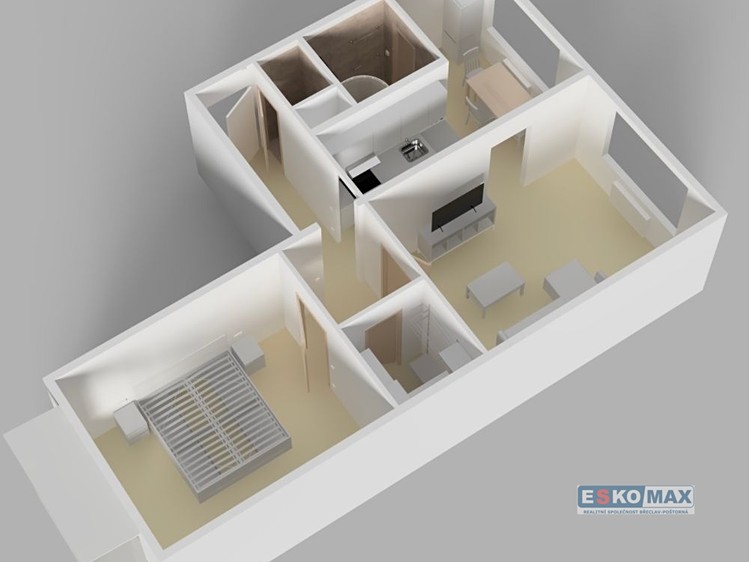 Pronájem bytu 2+1 60 m² - foto 5