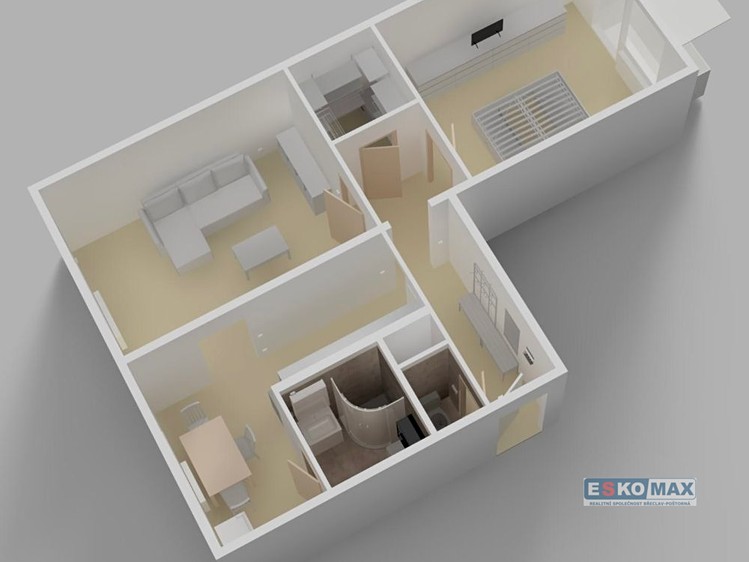 Pronájem bytu 2+1 60 m² - foto 7