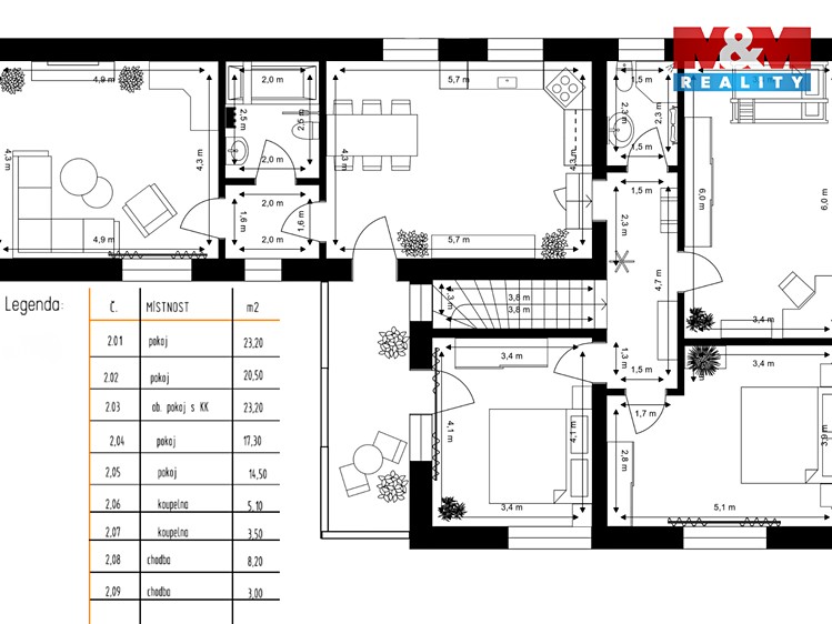 Prodej rodinného domu 257 m², pozemek 765 m² - foto 4