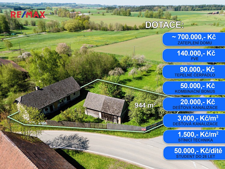 Prodej rodinného domu 70 m², pozemek 944 m² - foto 2