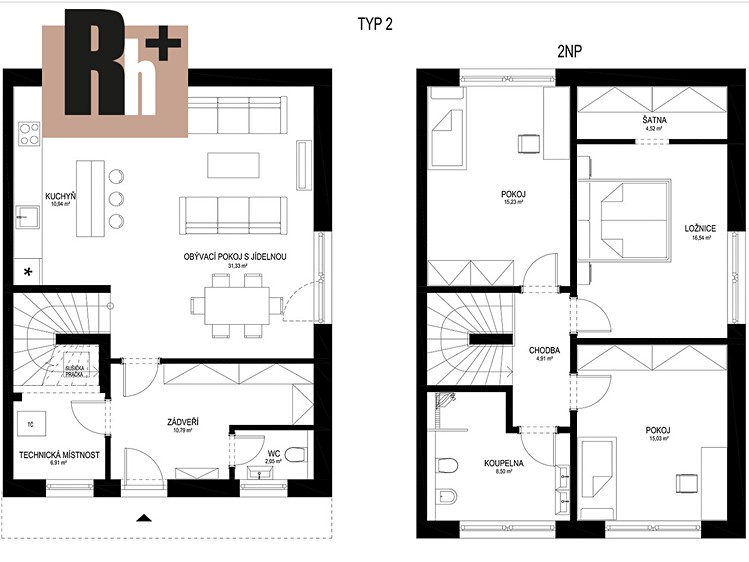 Prodej rodinného domu 128 m², pozemek 443 m² - foto 8