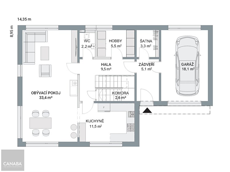 Prodej  rodinného domu 183 m², pozemek 830 m² - foto 5