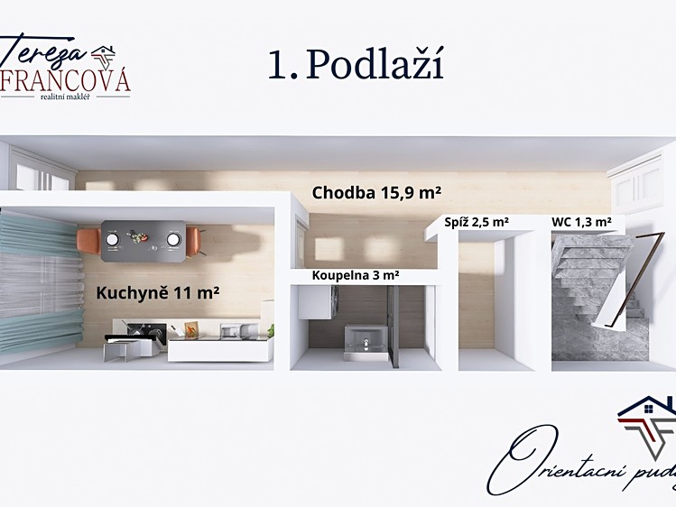 Prodej rodinného domu 71 m², pozemek 712 m² - foto 2