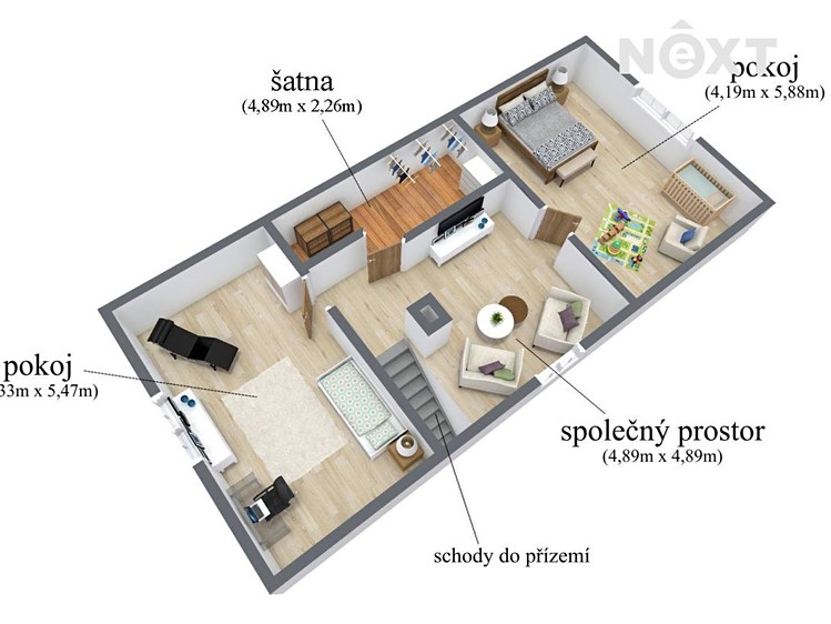 Prodej rodinného domu 175 m², pozemek 1 232 m² - foto 3