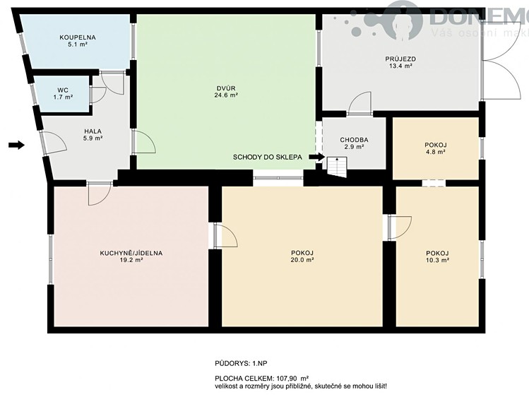 Prodej rodinného domu 80 m², pozemek 143 m² - foto 2