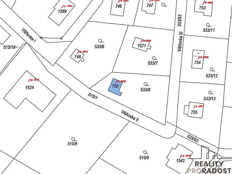 Prodej stavebního pozemku 602 m² - foto 2