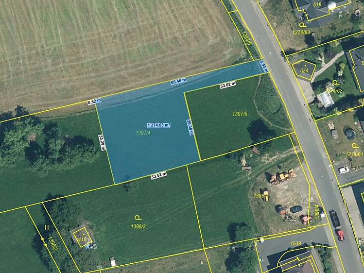 Prodej stavebního pozemku 1 286 m² - foto 8