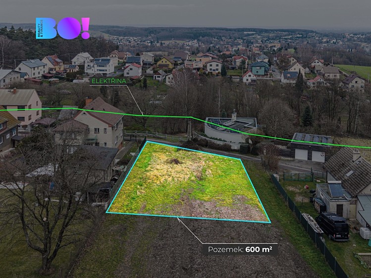 Prodej stavebního pozemku 600 m² - foto 3