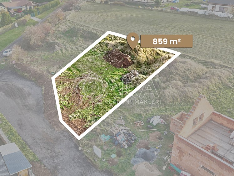 Prodej stavebního pozemku 859 m² - foto 3