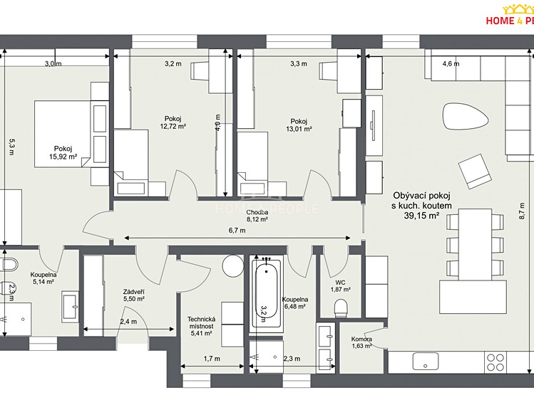 Prodej stavebního pozemku 587 m² - foto 4