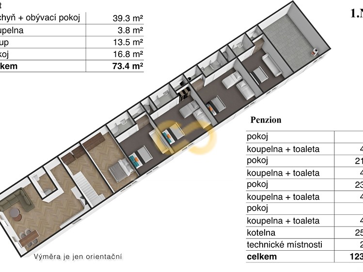 Prodej ubytovacího zařízení 468 m² - foto 4