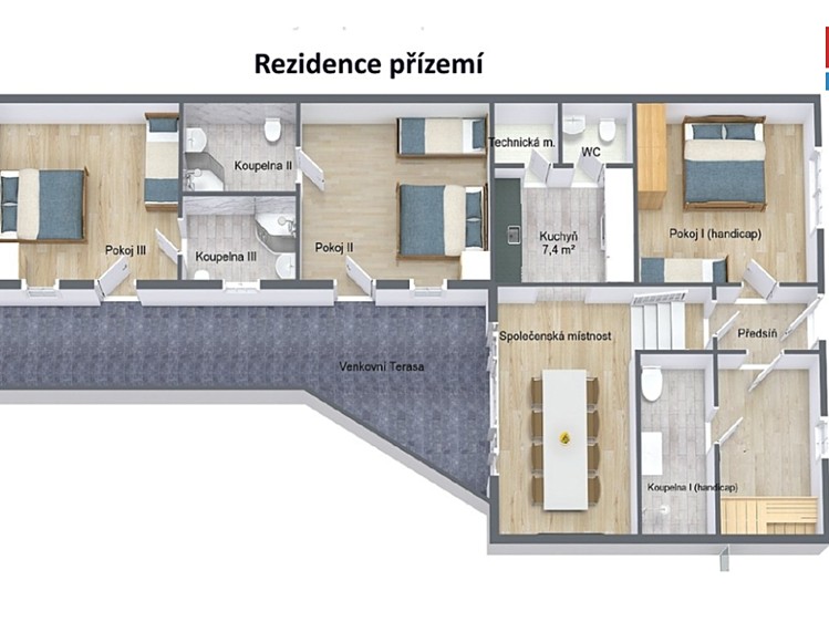 Prodej ubytovacího zařízení 350 m² - foto 2