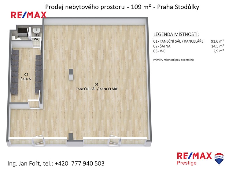 Prodej obchodního prostoru 109 m² - foto 3