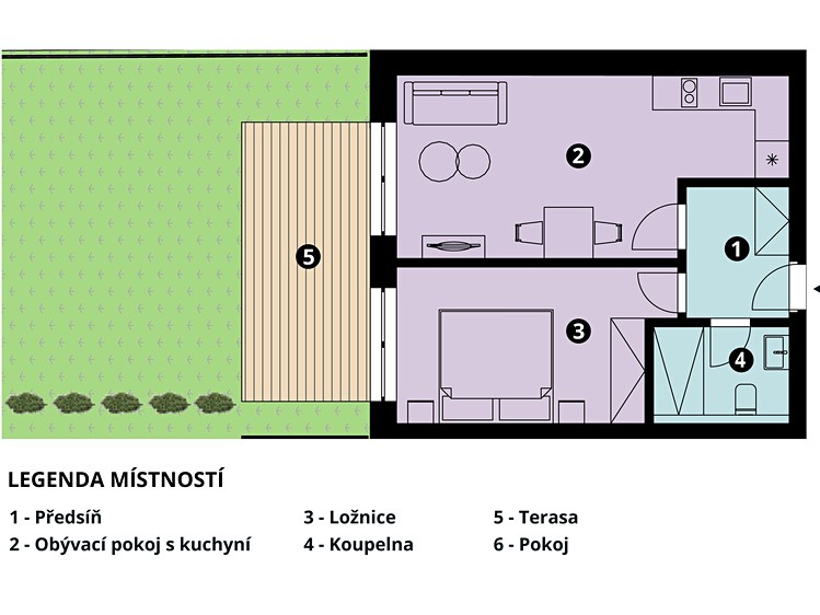 Prodej apartmánů 40 m² - foto 6