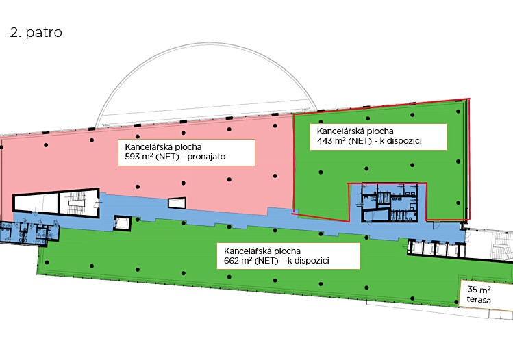 Pronájem kanceláře 443 m² - foto 8