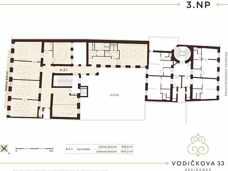 Pronájem kanceláře 371 m² - foto 8