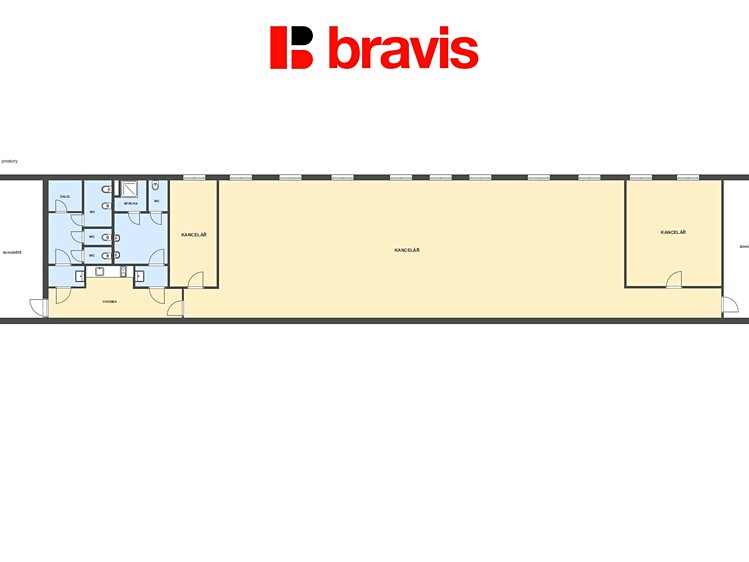 Pronájem kanceláře 257 m² - foto 3