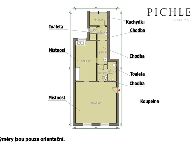 Pronájem kanceláře 67 m² - foto 2