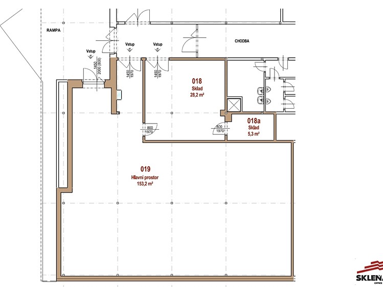 Pronájem skladového prostoru 188 m² - foto 5