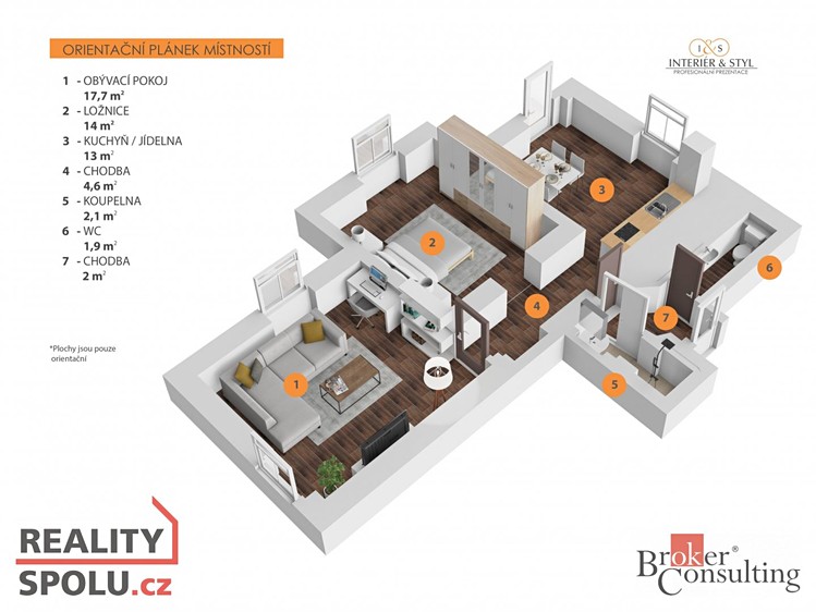 Pronájem kanceláře 53 m² - foto 3