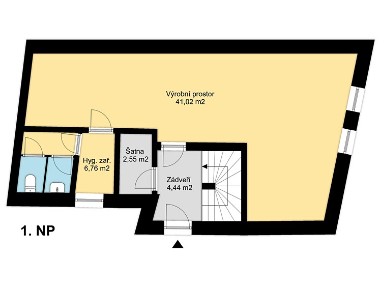 Pronájem výrobní haly, prostoru 50 m² - foto 4