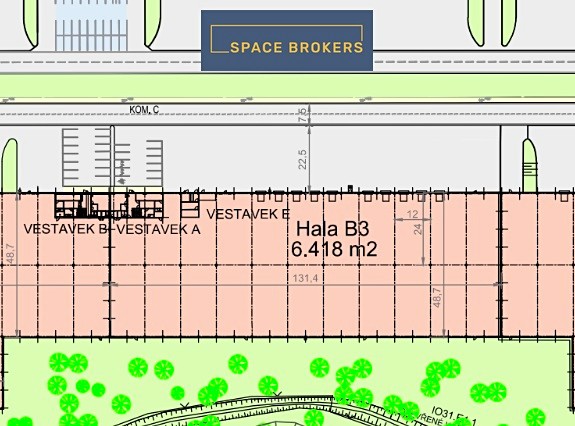 Pronájem skladového prostoru 6 418 m² - foto 3