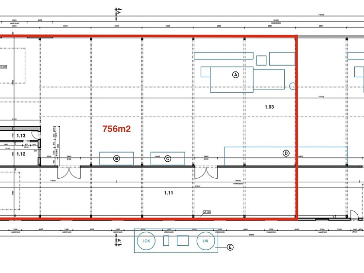Pronájem výrobní haly, prostoru 756 m² - foto 7
