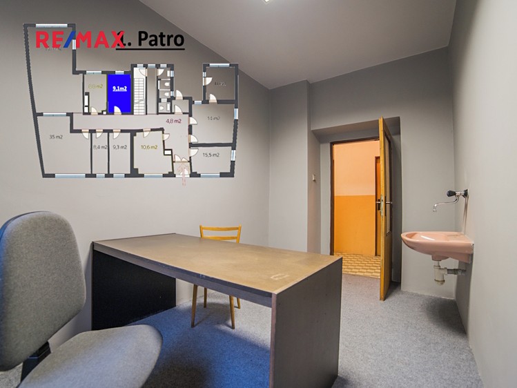 Pronájem kanceláře 600 m² - foto 8