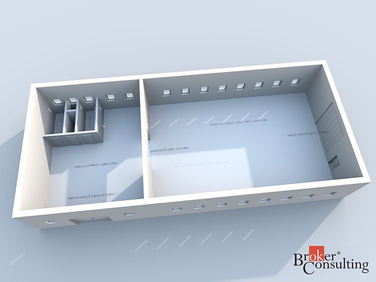 Pronájem skladového prostoru 330 m² - foto 2