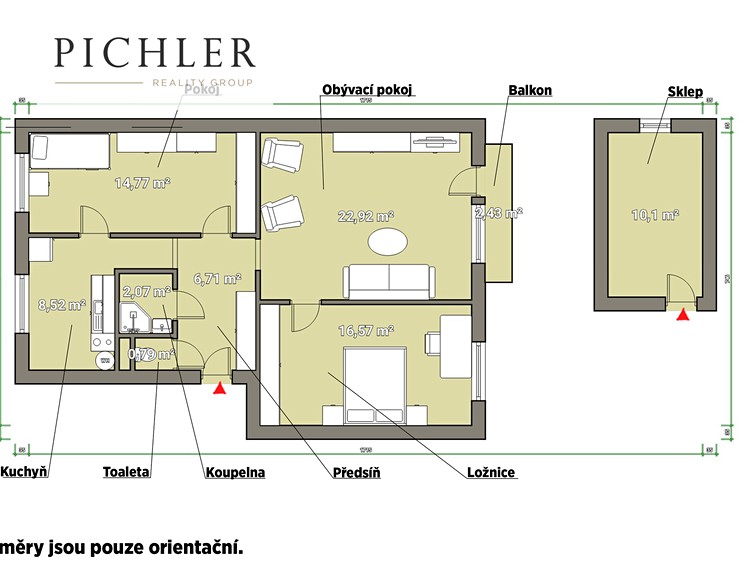 Prodej bytu 3+1 85 m² - foto 3