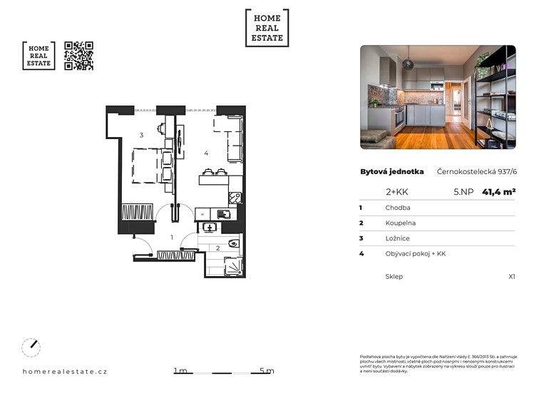 Prodej bytu 2+kk 40 m² - foto 3