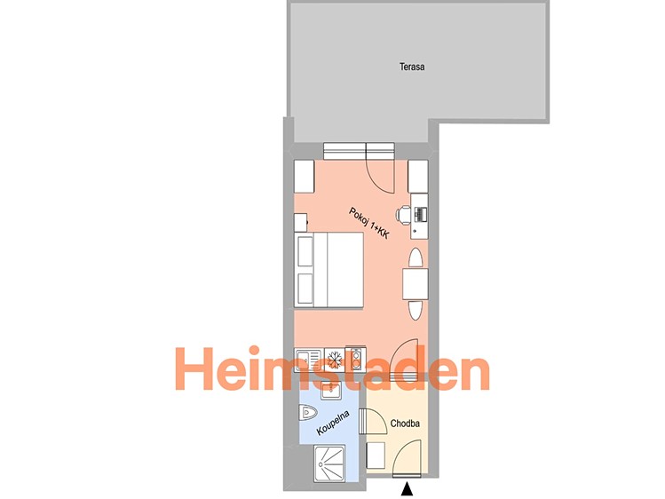 Pronájem bytu 1+kk 41 m² - foto 8