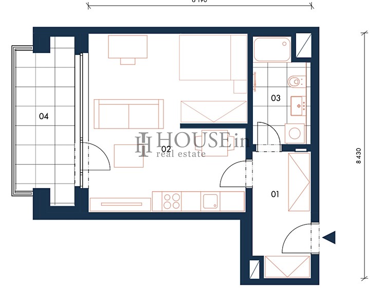Pronájem bytu 1+kk 40 m² - foto 4