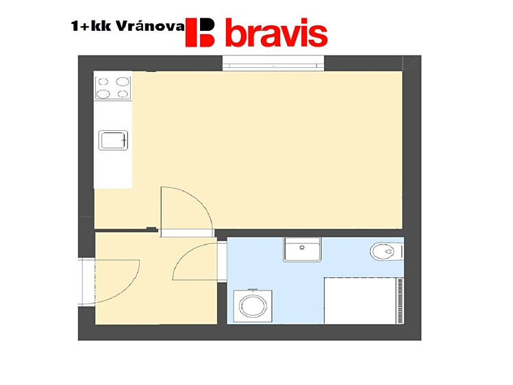 Pronájem bytu 1+kk 37 m² - foto 4