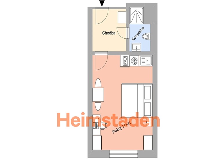Pronájem bytu 1+kk 27 m² - foto 6