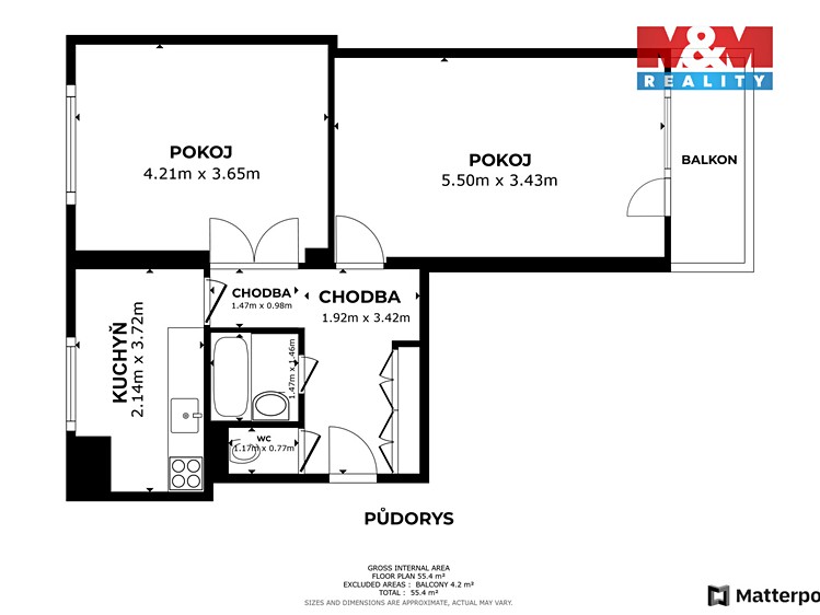 Prodej bytu 2+1 53 m² - foto 8