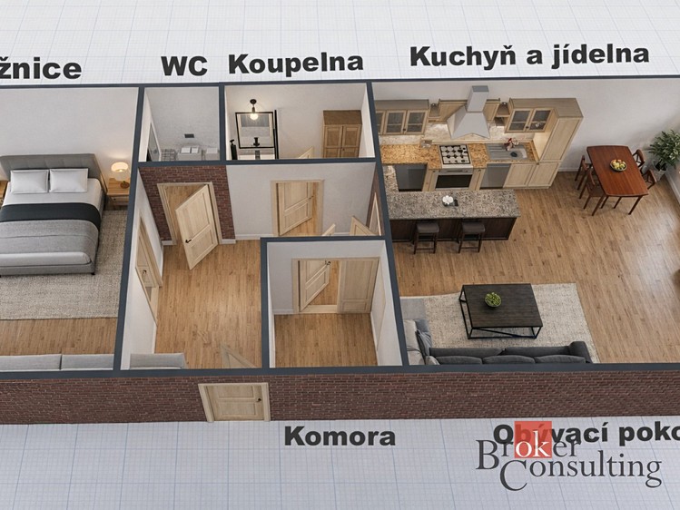 Prodej bytu 2+kk 66 m² - foto 1