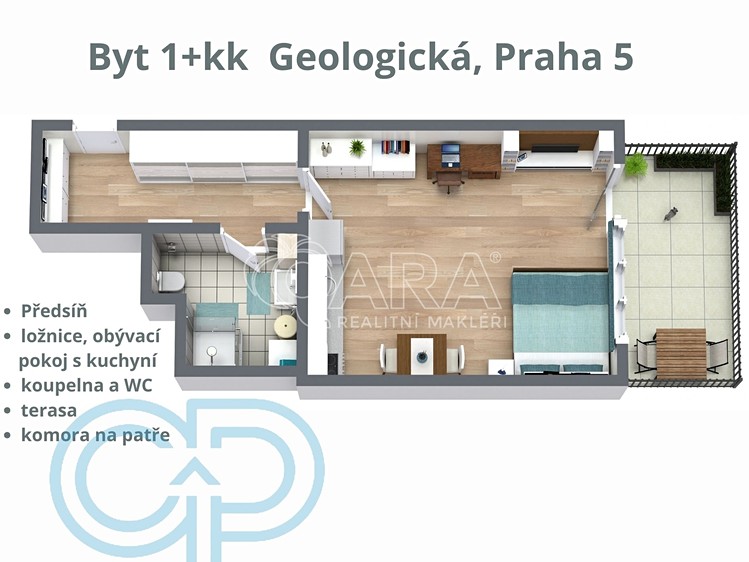 Prodej bytu 1+kk 48 m² (Jednopodlažní) - foto 3