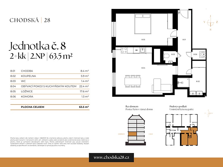 Prodej bytu 2+kk 64 m² - foto 3