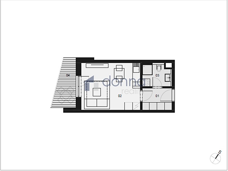 Pronájem bytu 1+kk 26 m² - foto 4