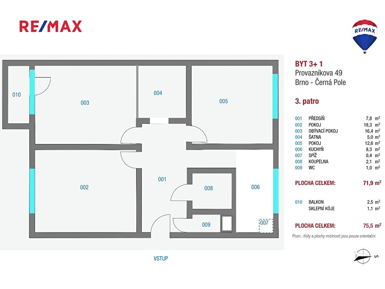 Prodej bytu 3+1 72 m² - foto 4