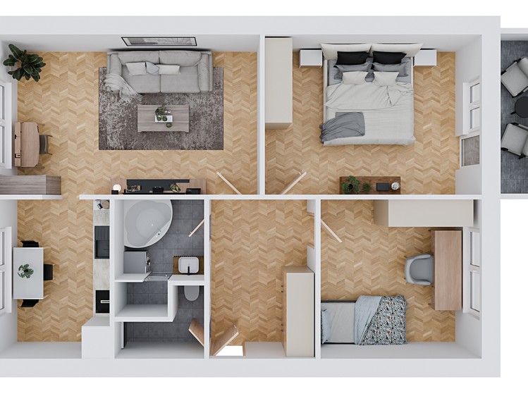 Prodej bytu 3+1 74 m² (Jednopodlažní) - foto 2