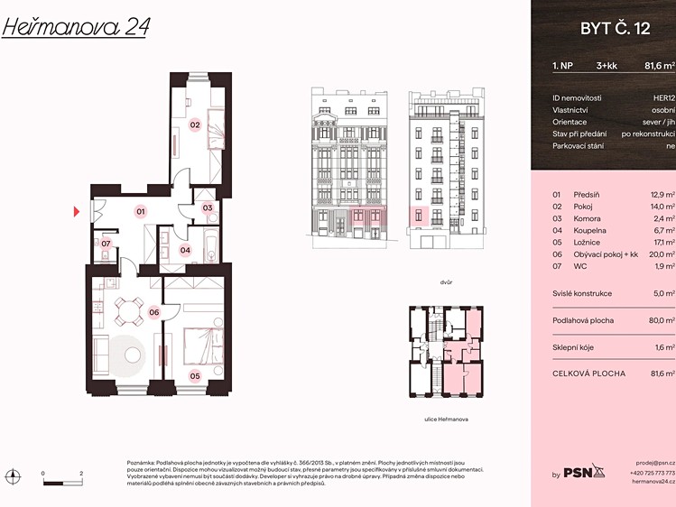 Prodej bytu 3+kk 75 m² - foto 2