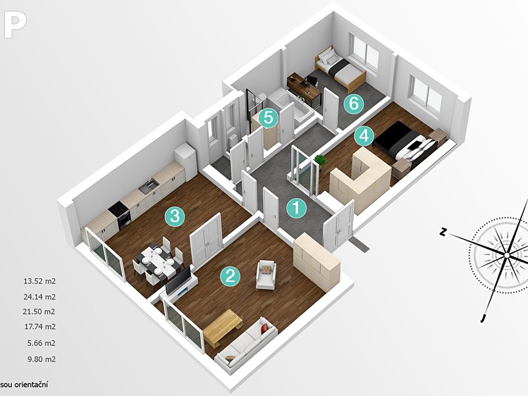 Prodej bytu 4+kk 95 m² - foto 3