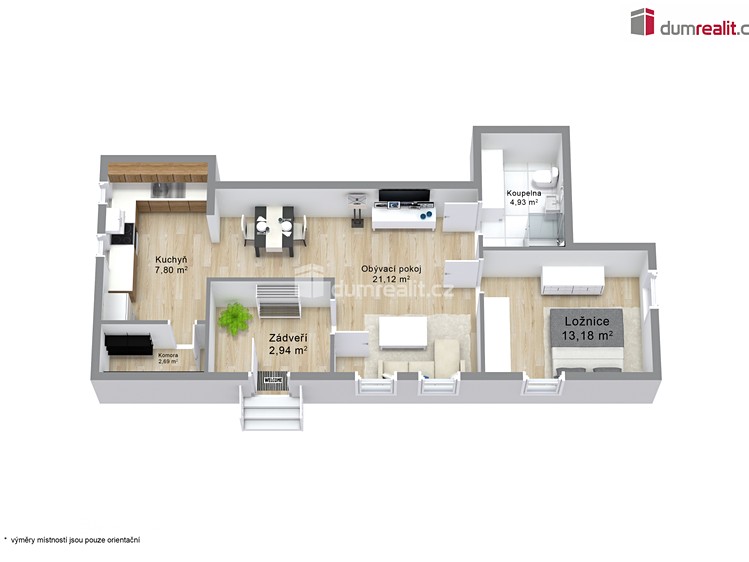 Prodej bytu 2+kk 52 m² - foto 3
