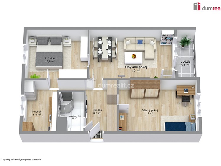 Prodej bytu 3+1 73 m² - foto 2