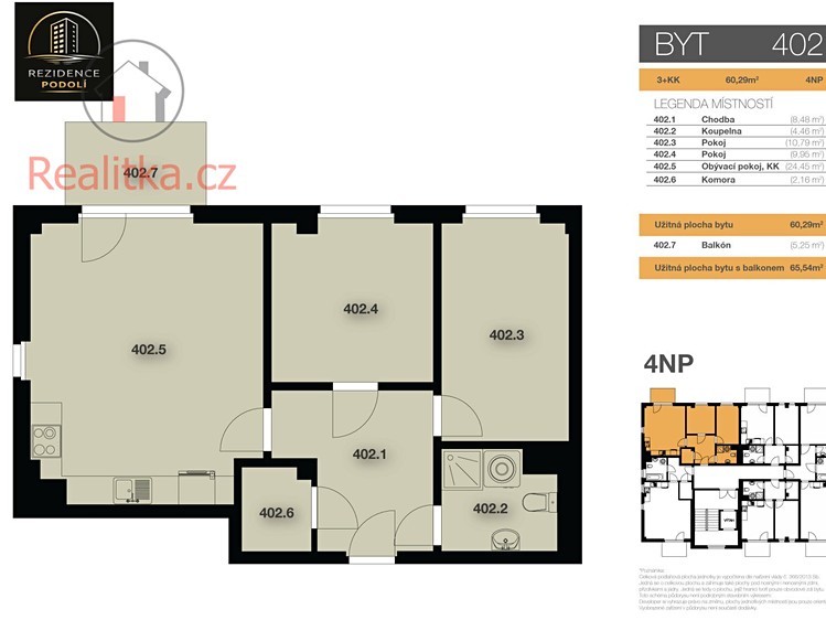 Prodej bytu 3+kk 60 m² - foto 3