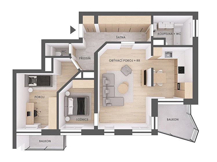 Prodej bytu 3+kk 94 m² - foto 3