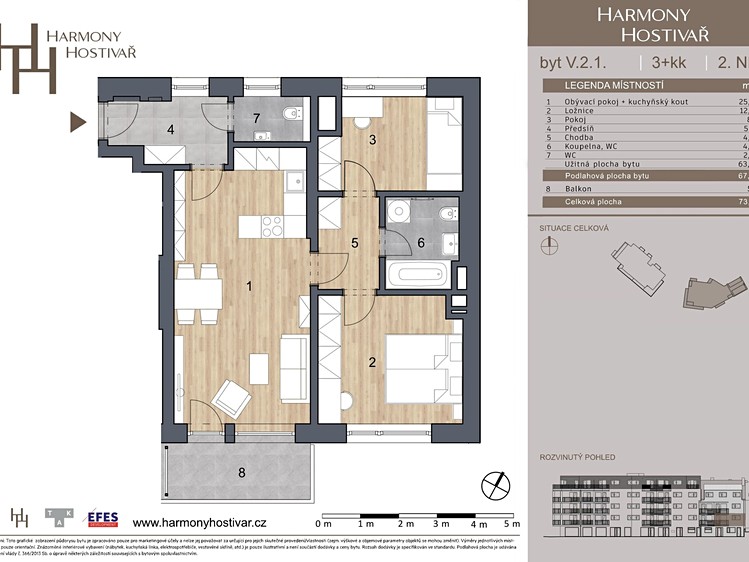 Prodej bytu 3+kk 67 m² - foto 4