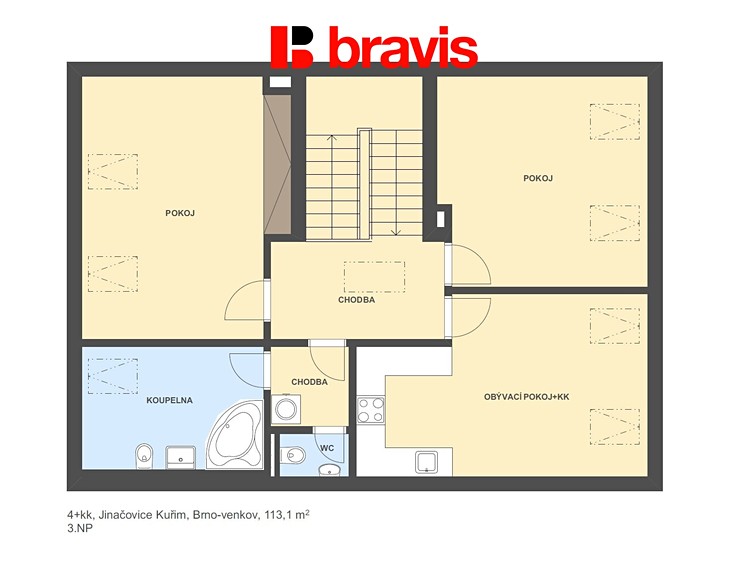 Prodej bytu 4+kk 113 m² (Mezonet) - foto 5